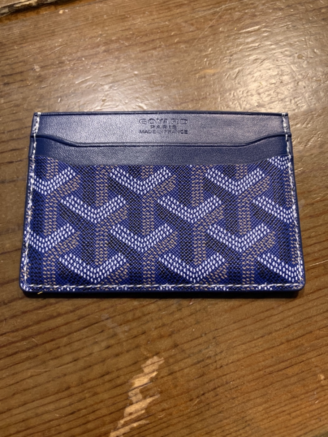 Porte-cartes Goyard bleu marine