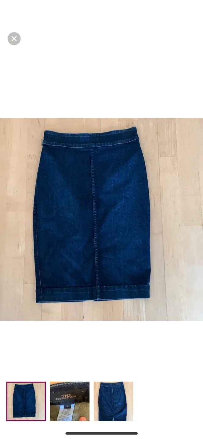 Aritzia The Castings Stretch Denim Skirt thumbnail