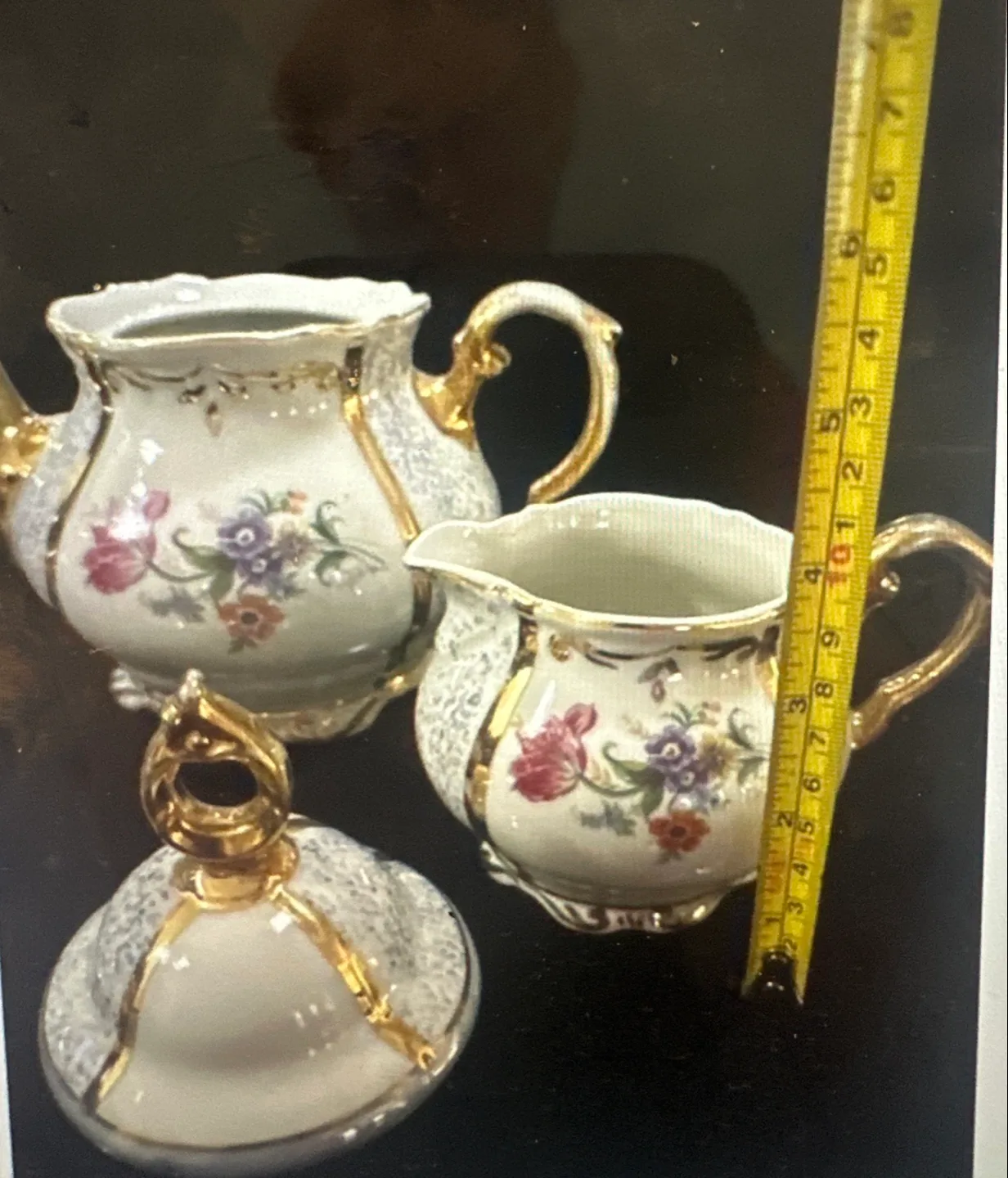 Vintage Porcelain Royal Copenhagen Blue Fluted Tea set image indicator(8)