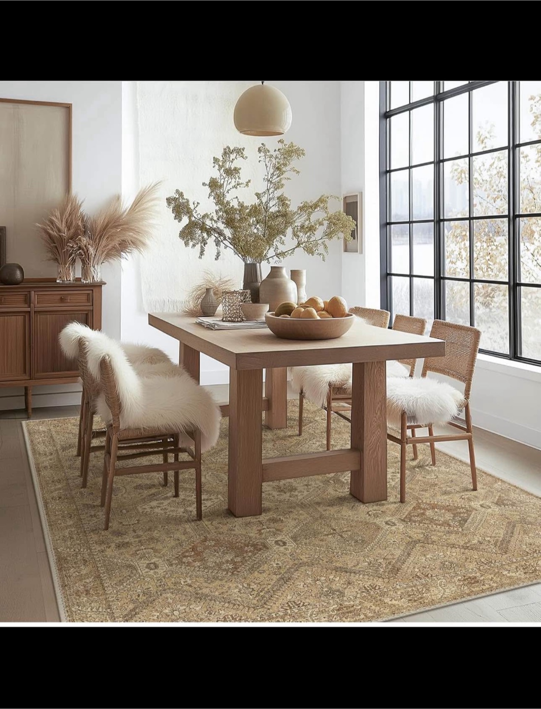 6x9 Non Slip Washable Rug, Nut Brown - photo 3