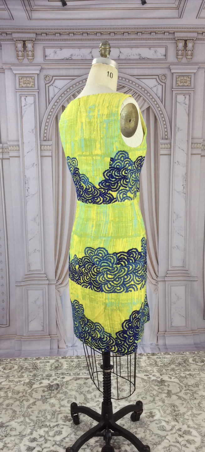Anthropology Yellow & Teal Embroidered Dress - photo 5