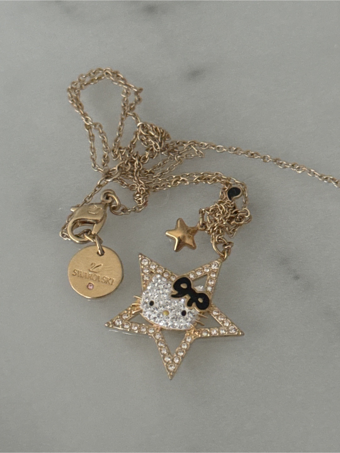 Swarovski Hello Kitty Star Pendant Necklace