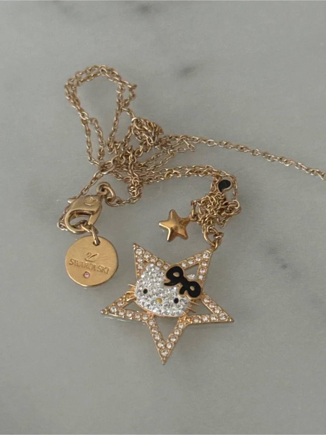 Swarovski Hello Kitty Star Pendant Necklace thumbnail