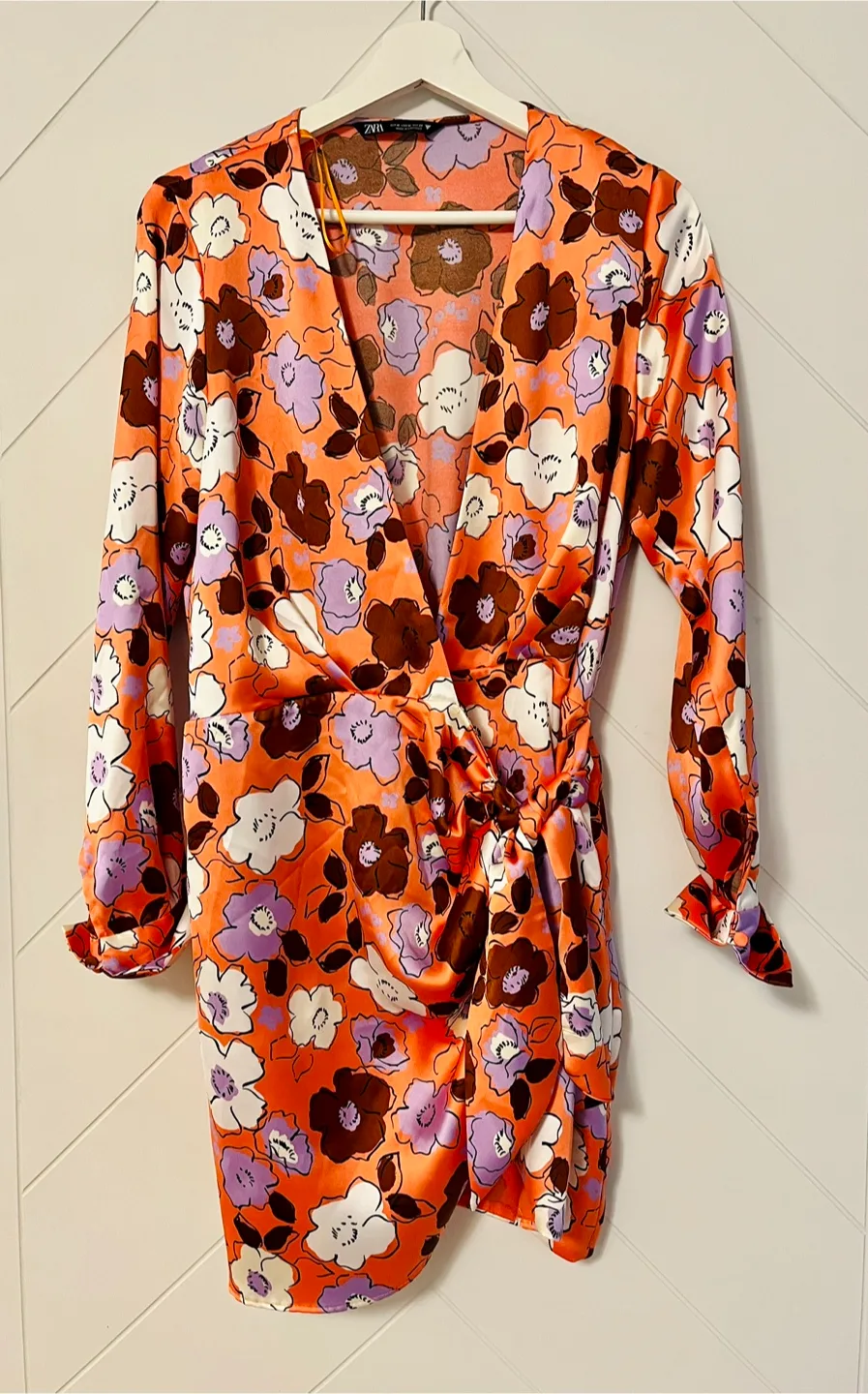 Zara Floral Print Mini Dress - Size M thumbnail