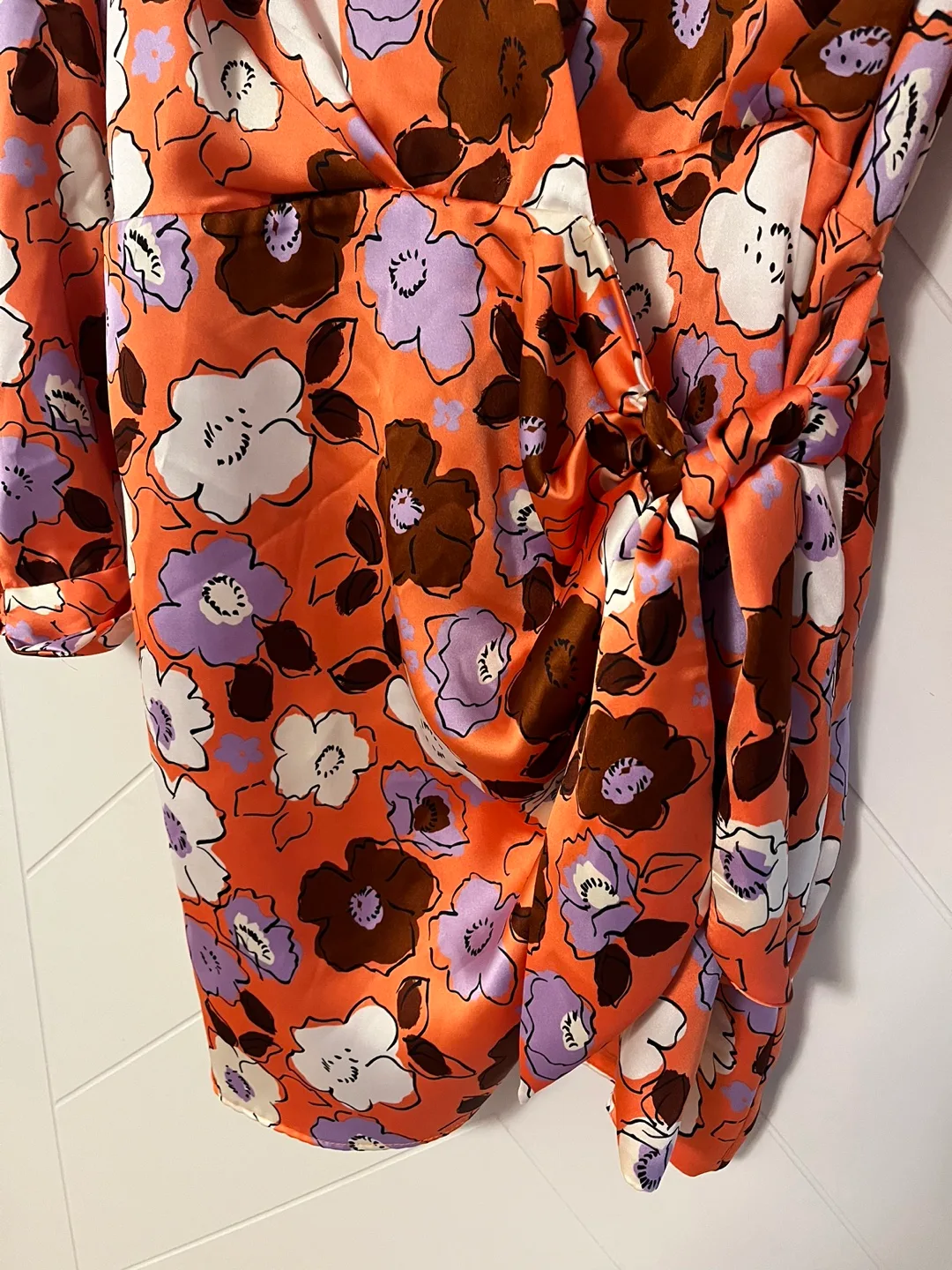 Zara Floral Print Dress Size M image indicator(5)