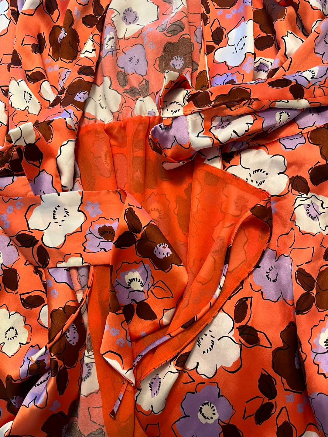 Zara Floral Print Dress Size M image indicator(7)