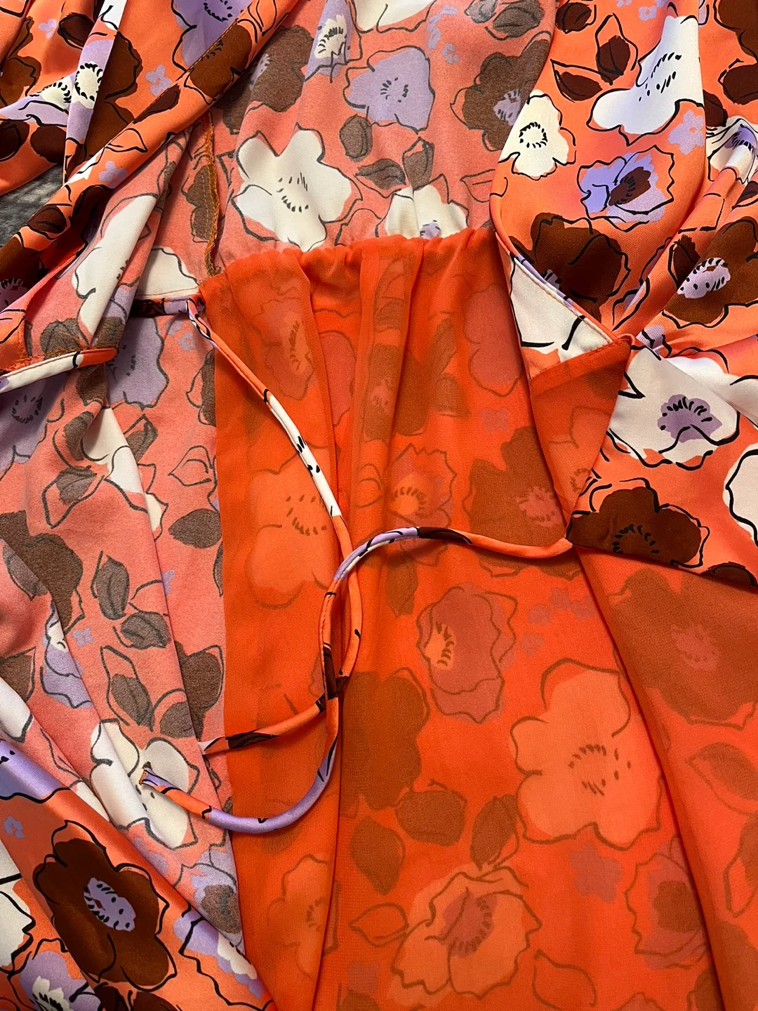 Zara Floral Print Dress Size M image indicator(8)