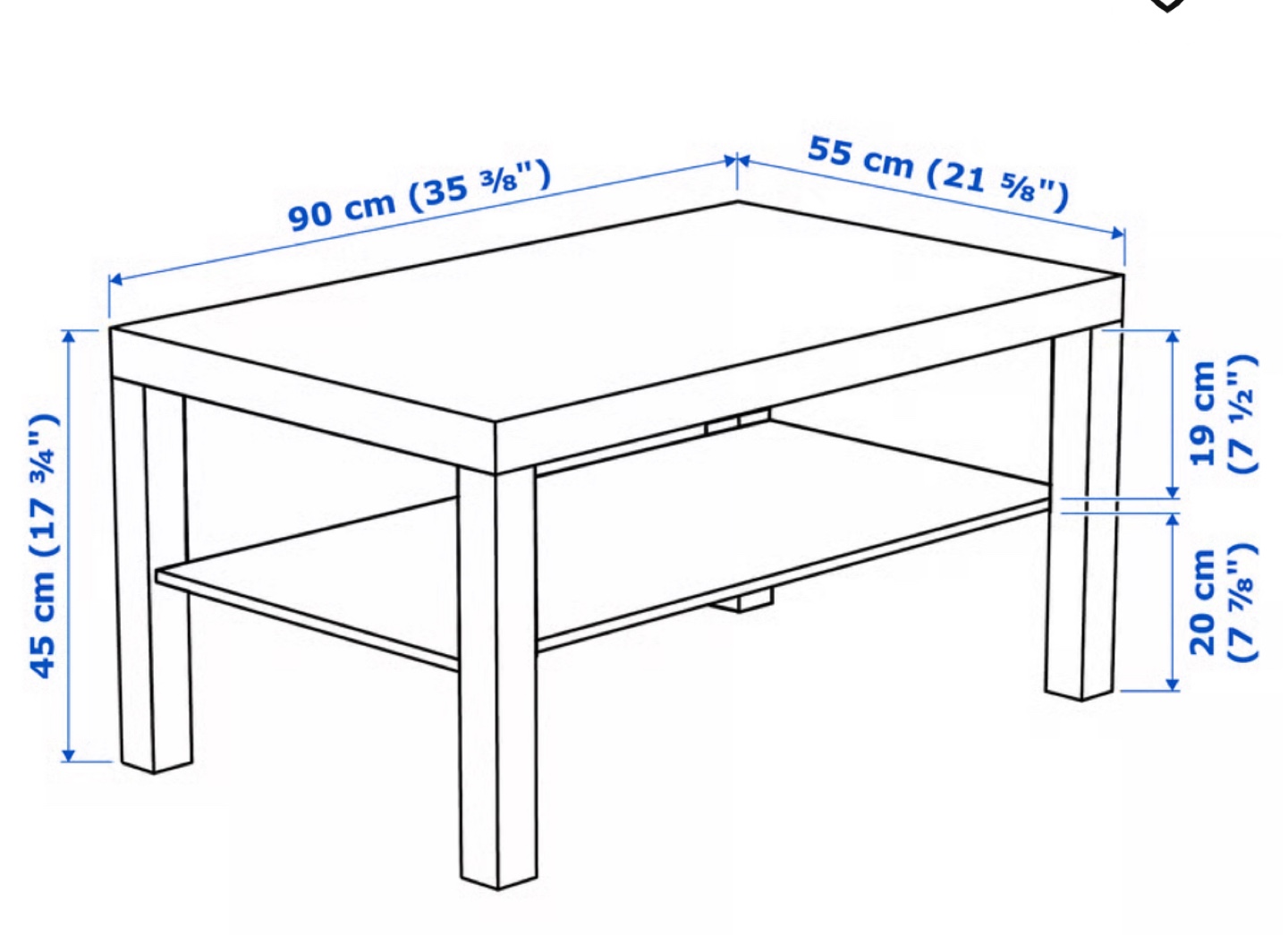 Ikea Dark Brown Coffee Table - photo 4