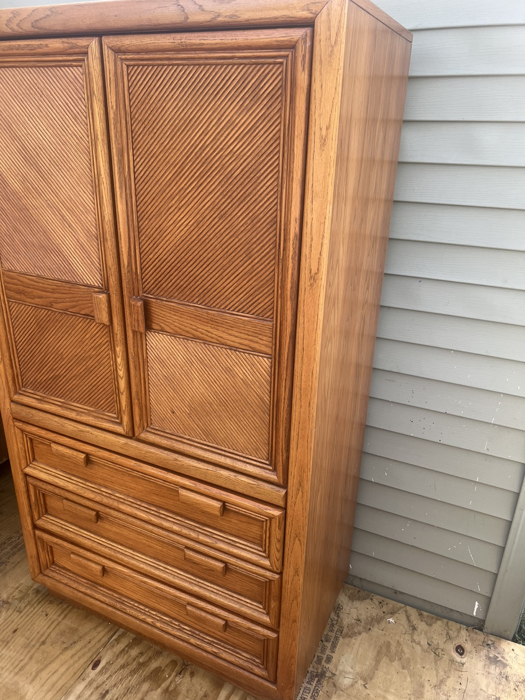 Wooden Armoire Cabinet with Drawers - photo 4