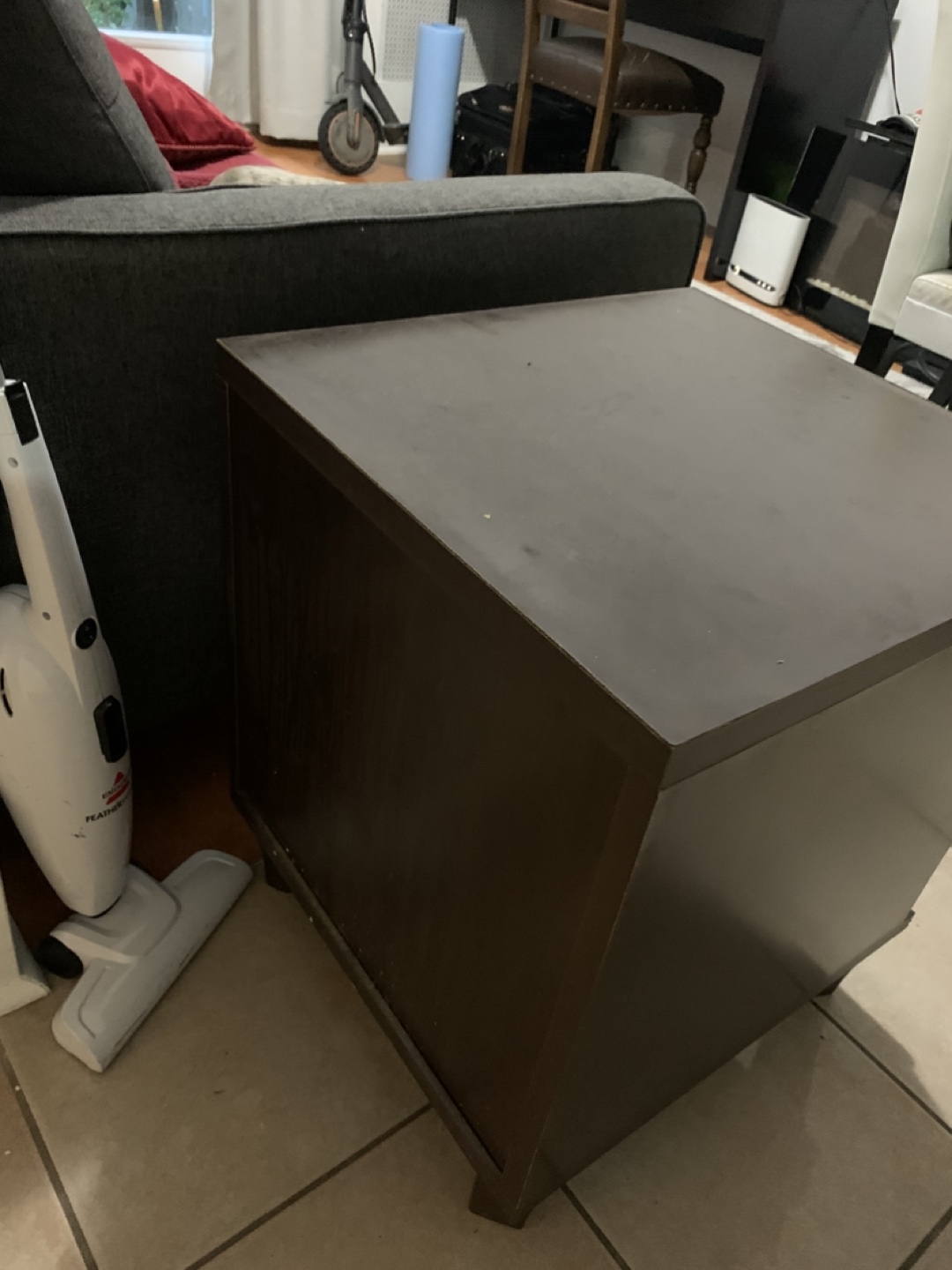 Brown Side Table with Drawers - photo 5