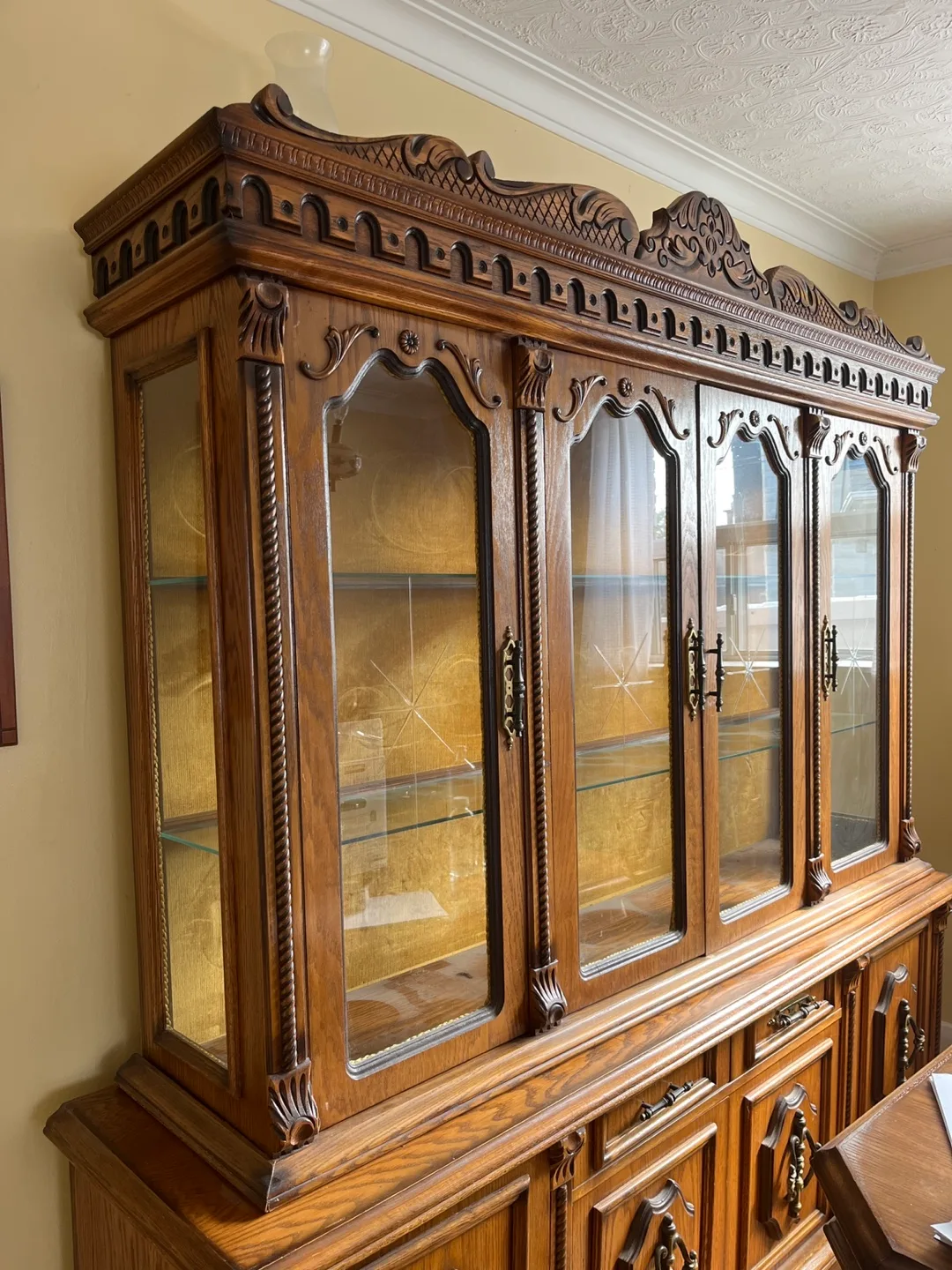 Vintage Oak China Cabinet thumbnail