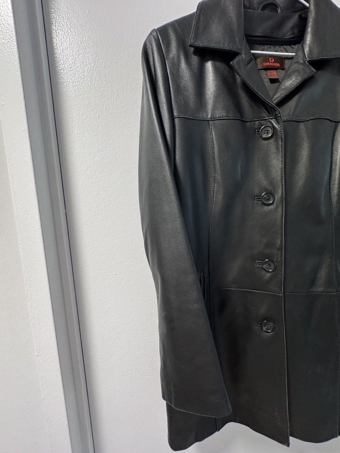 Danier Black Leather Jacket - Size S - photo 5