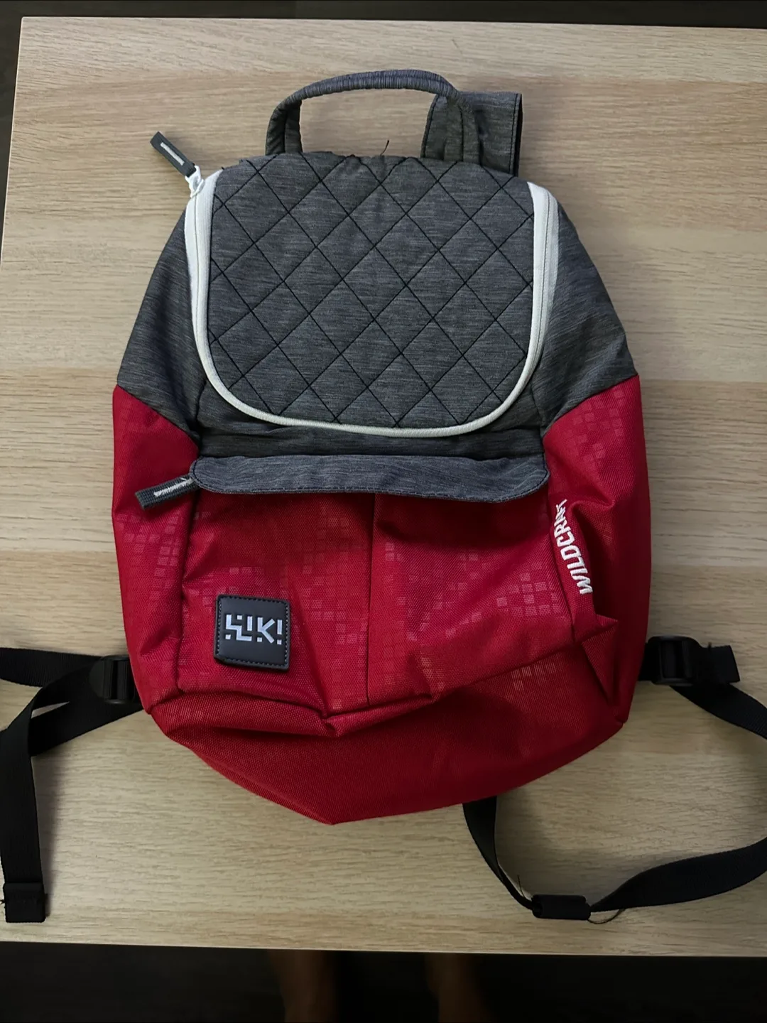 Small Backpack - Red & Grey thumbnail