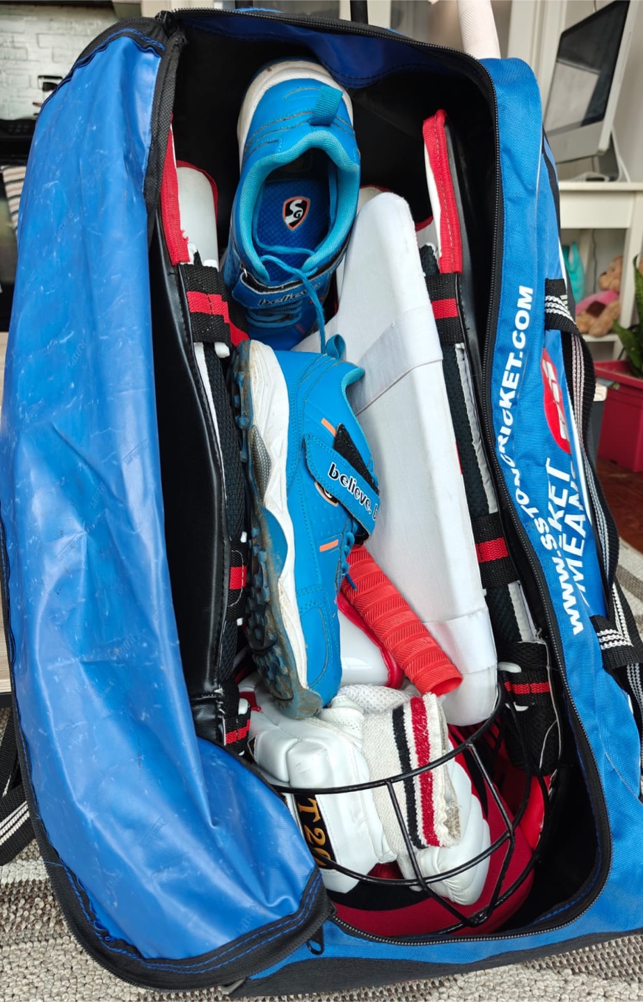 SS Cricket Kit Bag & Gear and Bat - photo 4
