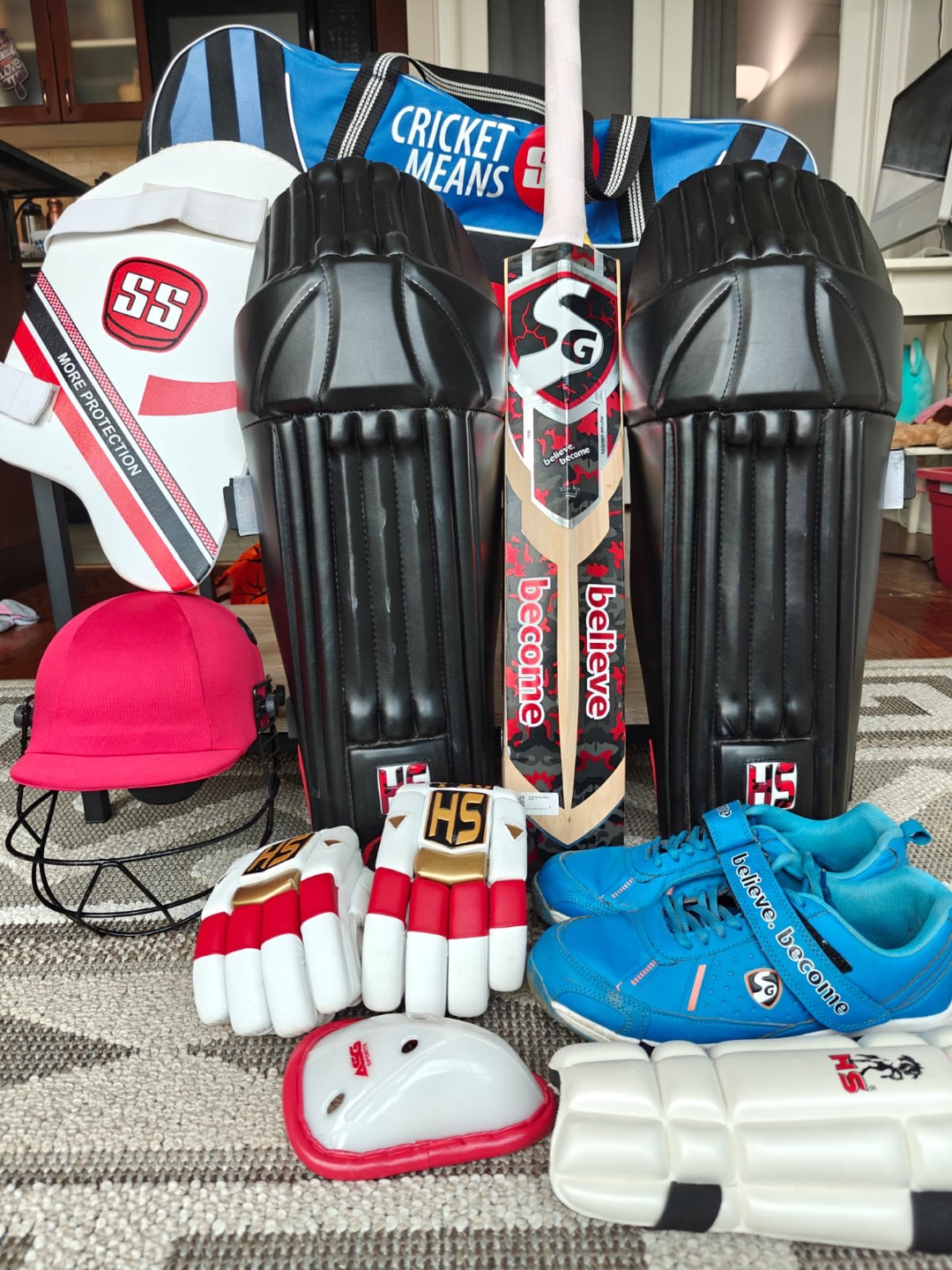 SS Cricket Kit Bag & Gear and Bat - photo 5
