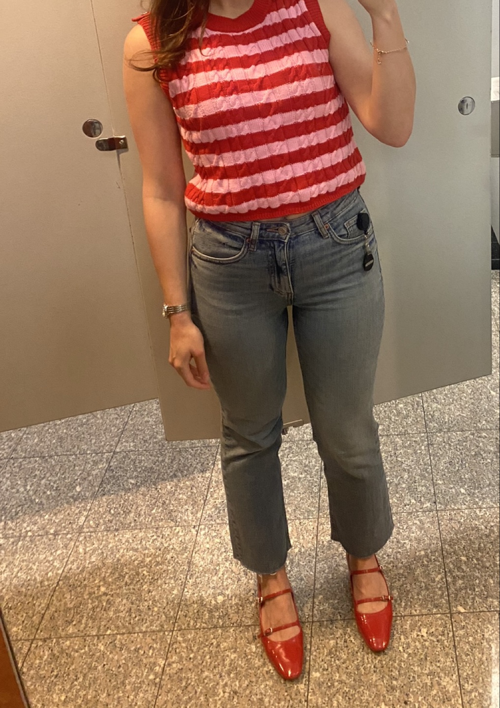 Zara Flared Cropped High Waist Jeans - photo 2