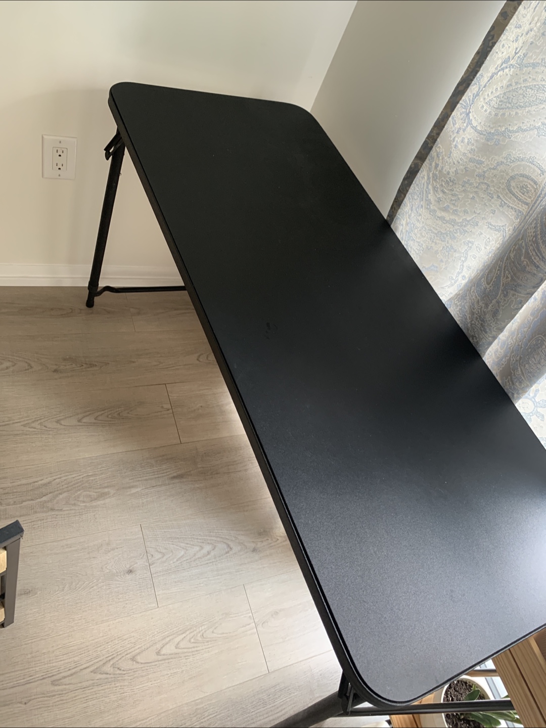 Black Folding Table