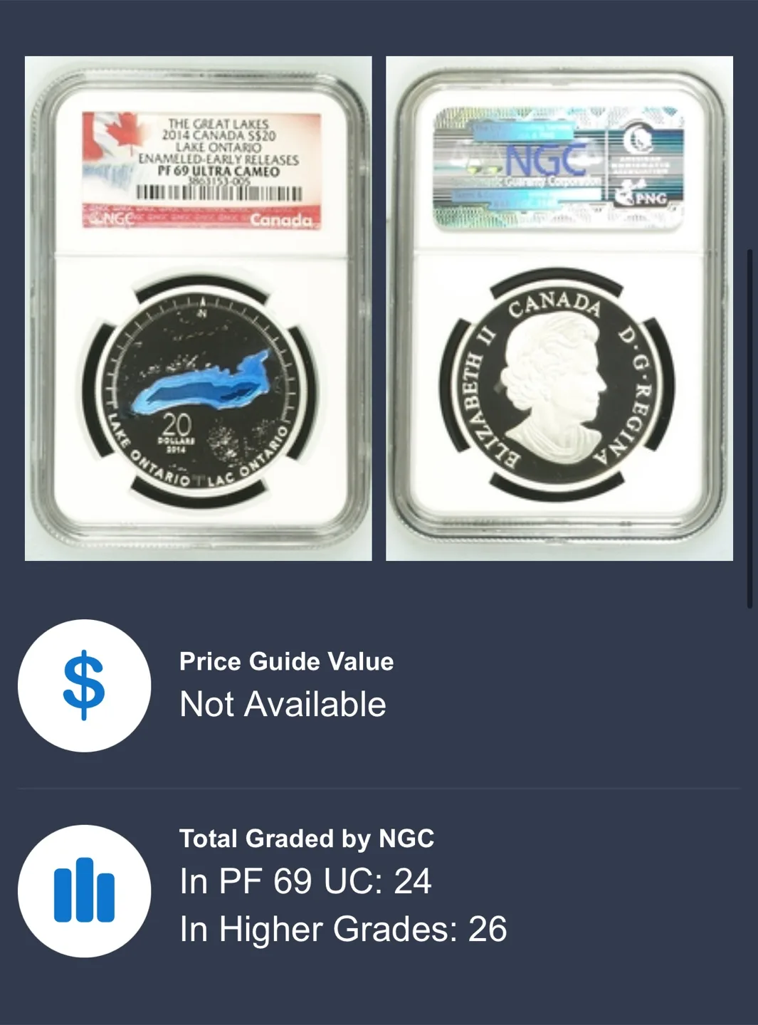 2014 Canada Lake Ontario NGC PF69 Ultra Cameo image indicator(2)