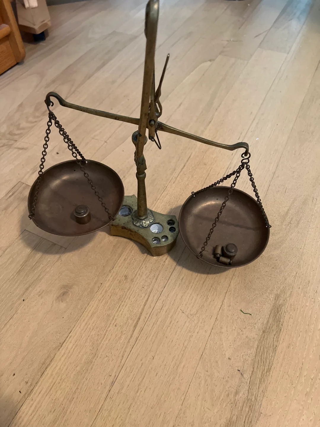 Antique Brass Balance Scale thumbnail