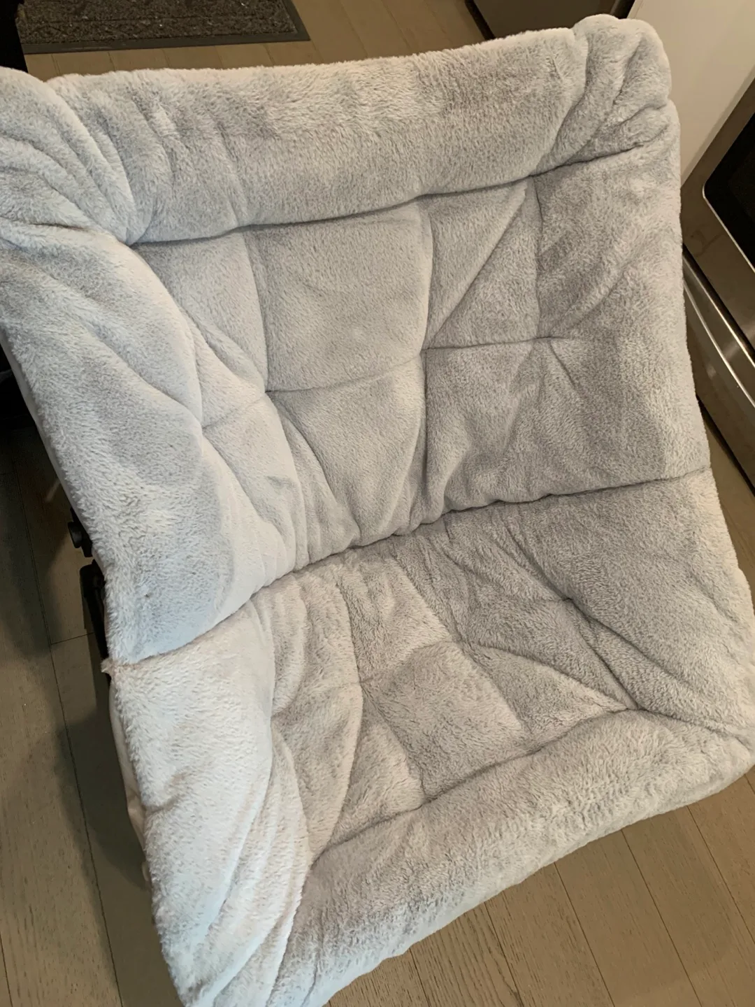 Foldable Padded Moon Chair - Gray image indicator(3)