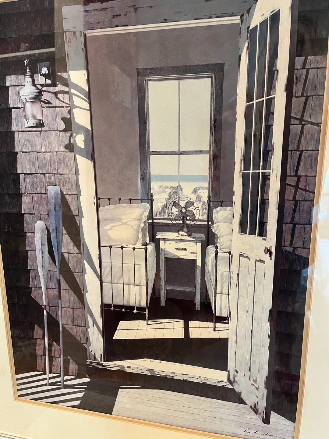 Framed Print - Beach House Interior thumbnail