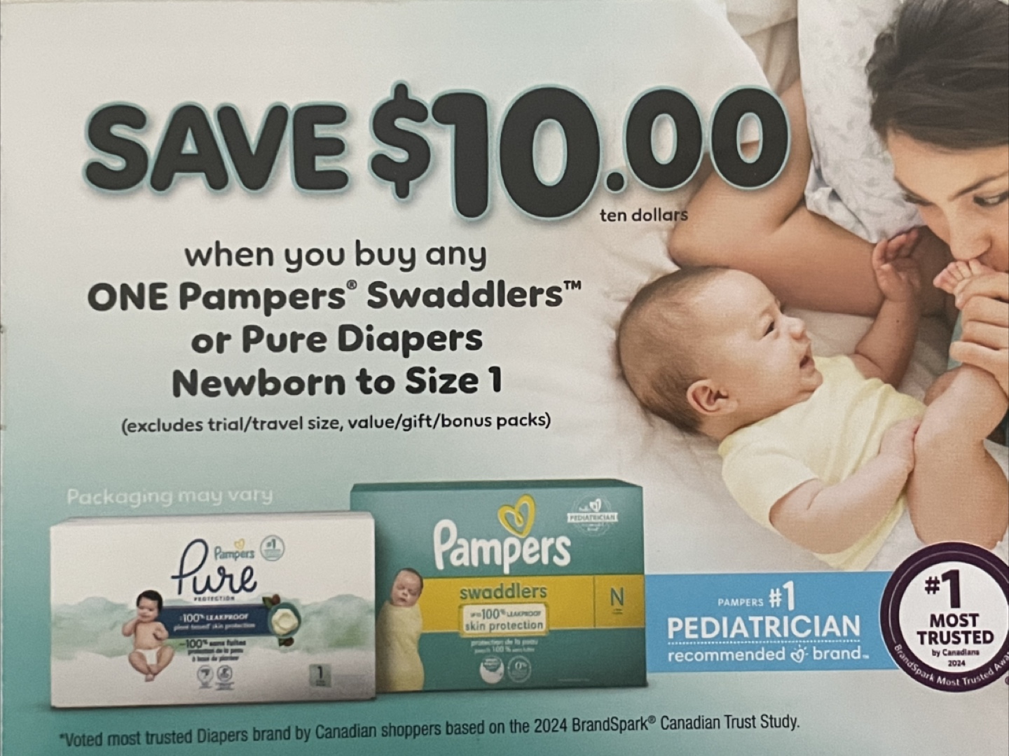 Pampers Swaddlers & Pure Diapers Coupon