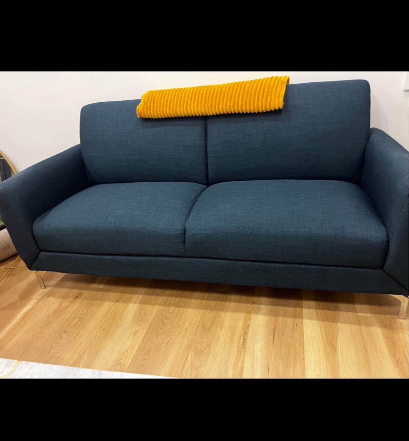 Blue Loveseat Sofa - Like New!