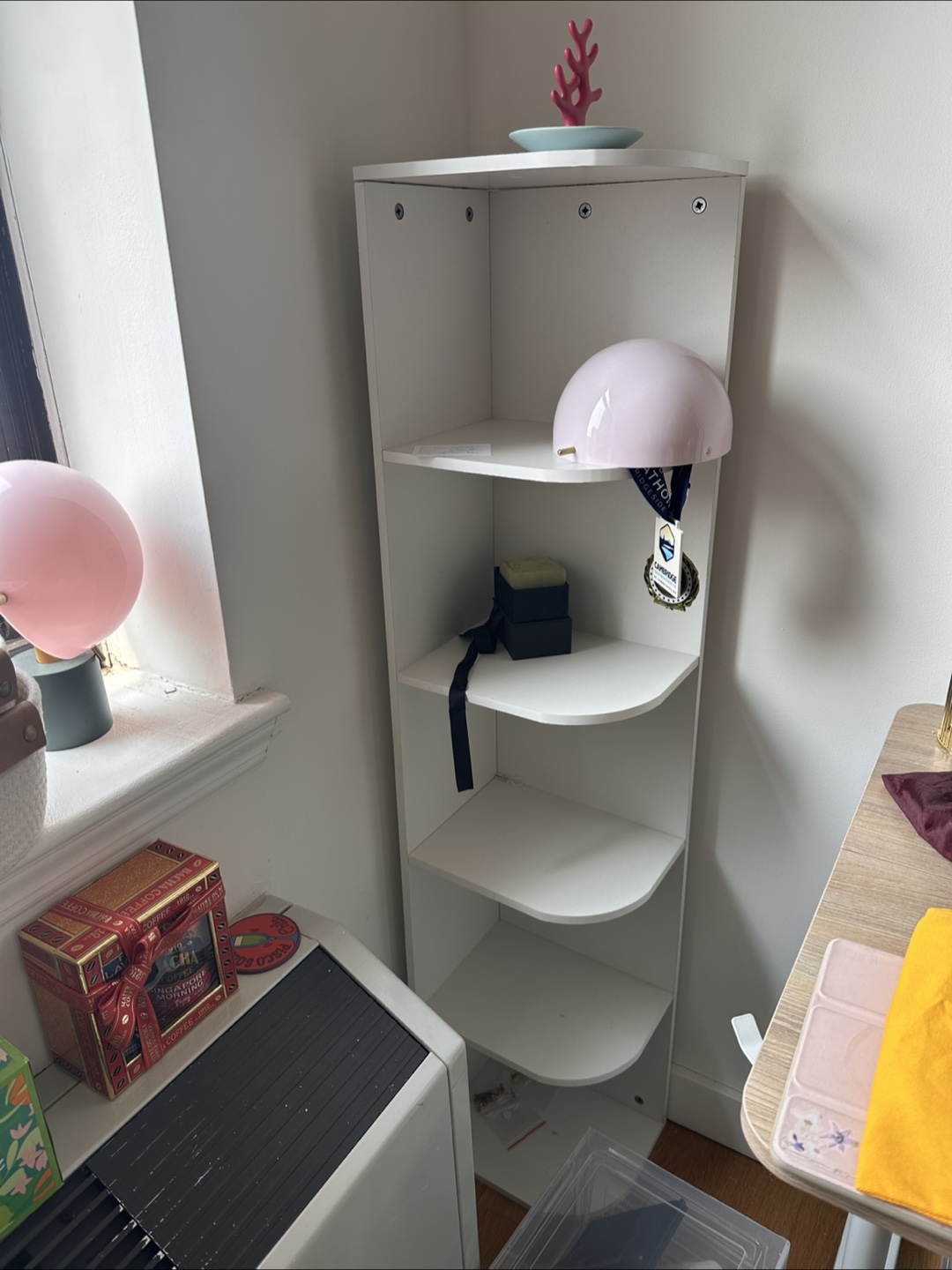 White Corner Shelf