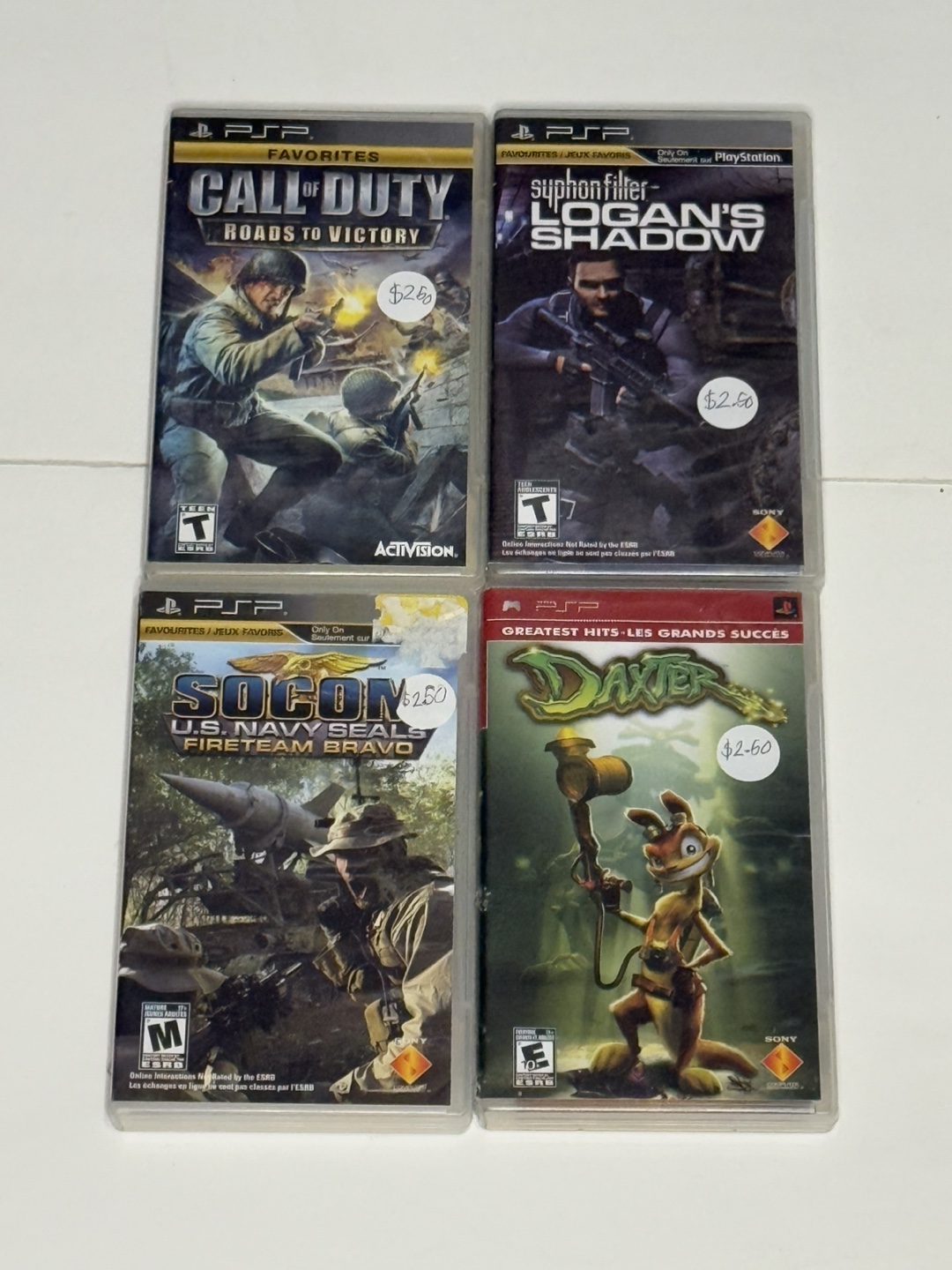 PSP Games: Call of Duty, Syphon Filter, SOCOM, Daxter