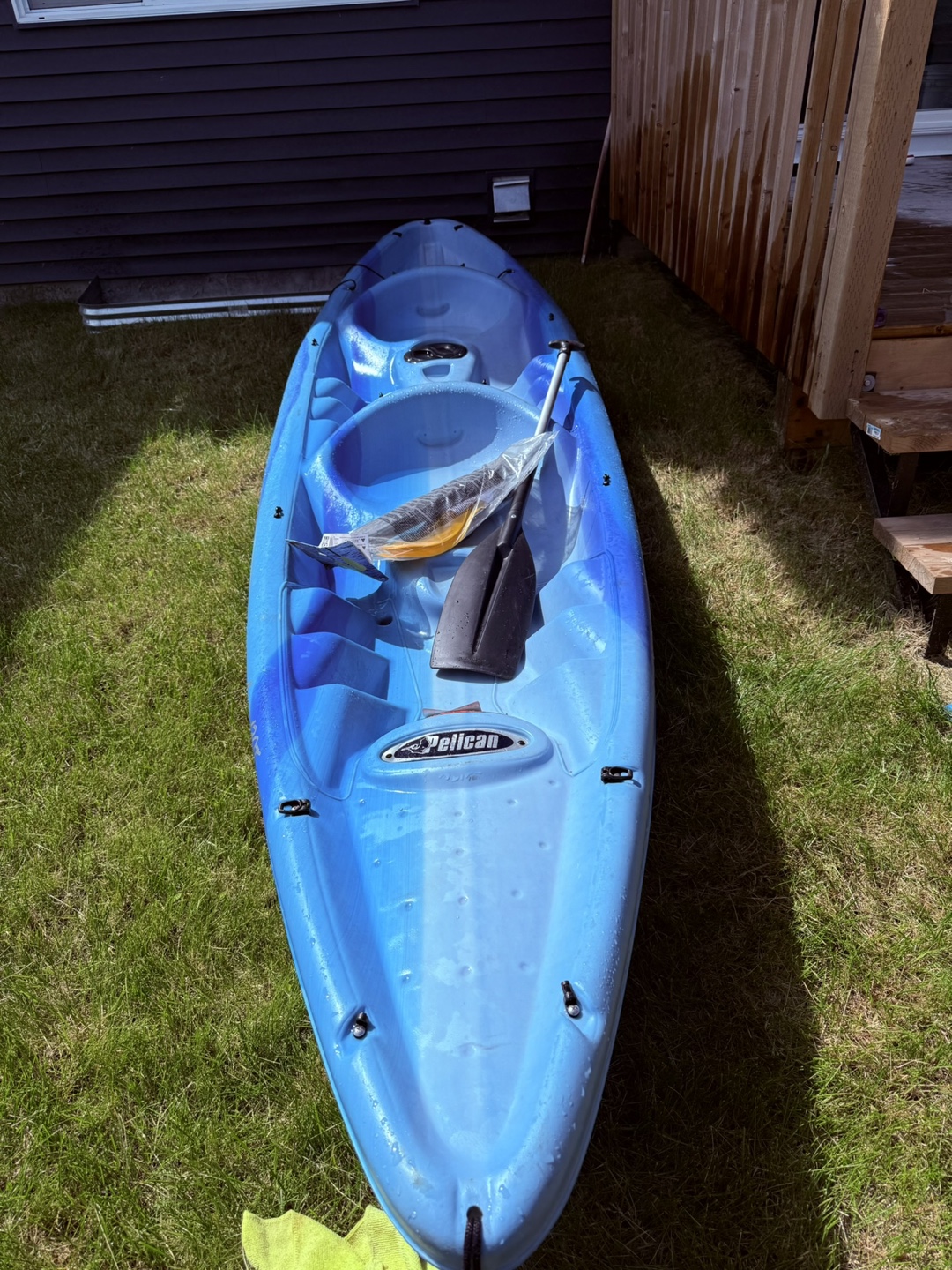 For rent Pelican 2-Person Kayak with Paddles