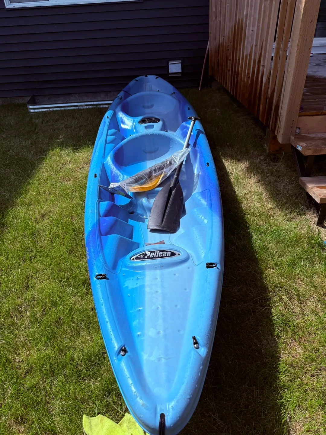For rent Pelican 2-Person Kayak with Paddles