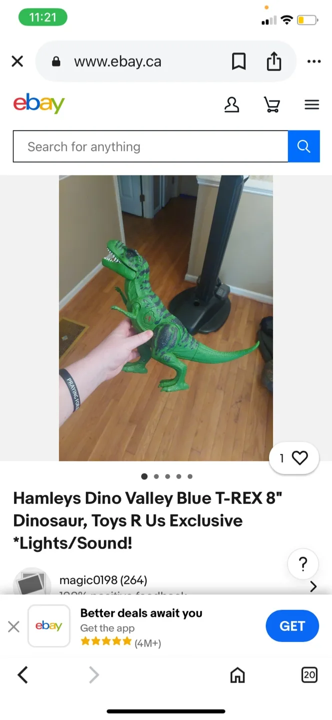 TWO Hamleys Dino Valley Giant T-Rex Toys ! image indicator(10)