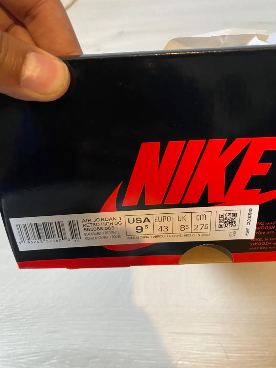 Jordan 1 Retro High patent bred - Size 9.5 image indicator(2)