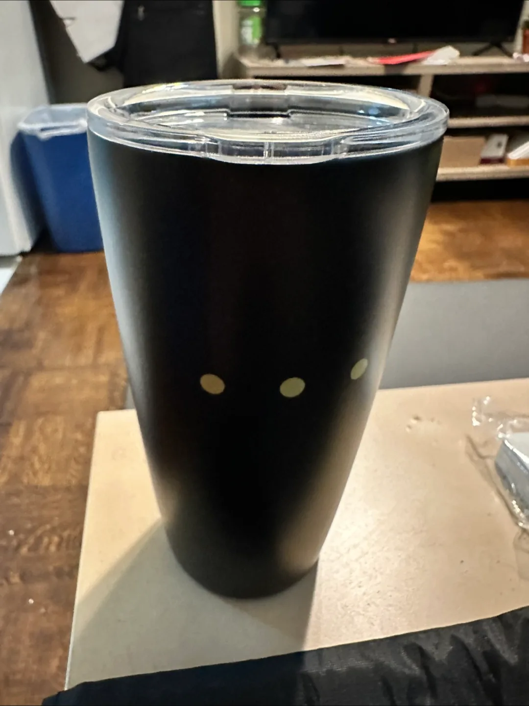 Black Tumbler with Lid Brand New thumbnail