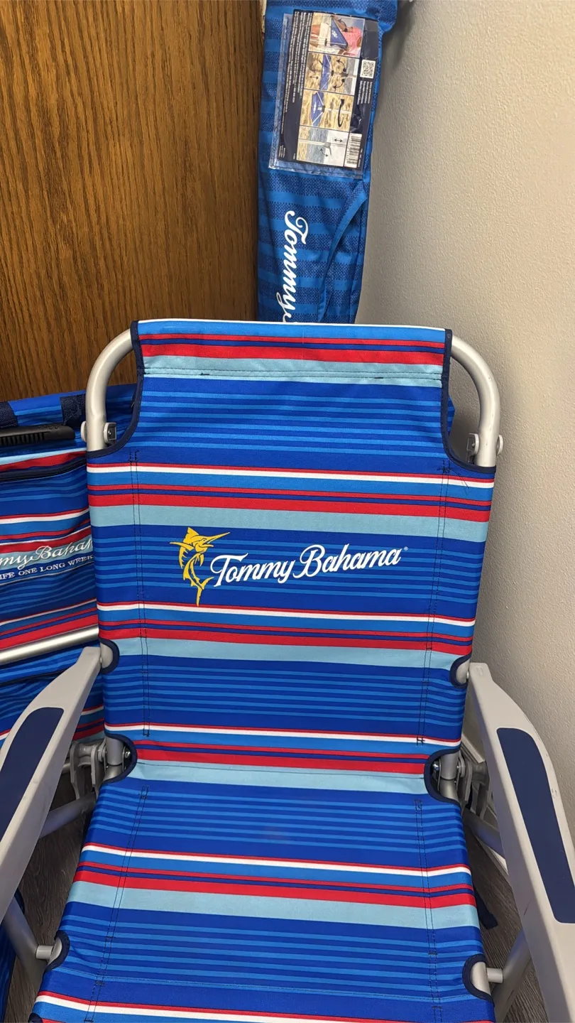 Tommy Bahama Beach Chairs (Set of 2) & Umbrella thumbnail