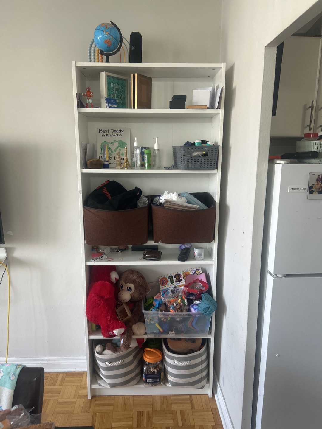 White Bookcase with Shelves