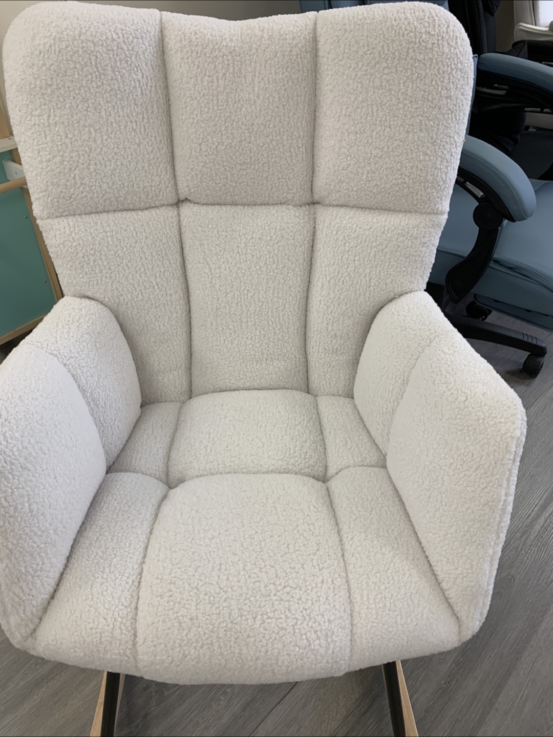 Boucle Rocking Chair - Ivory