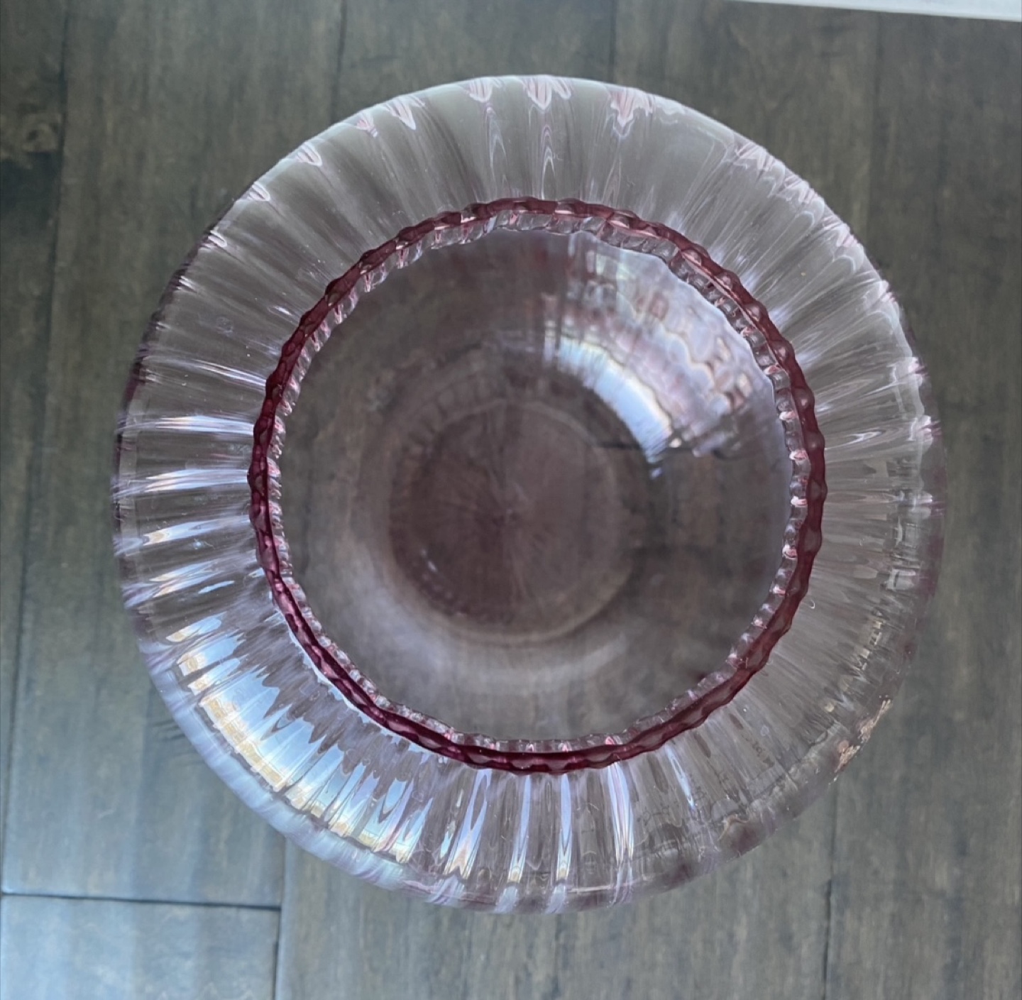 Ikea Large Pink Glass Vase 12” - photo 2