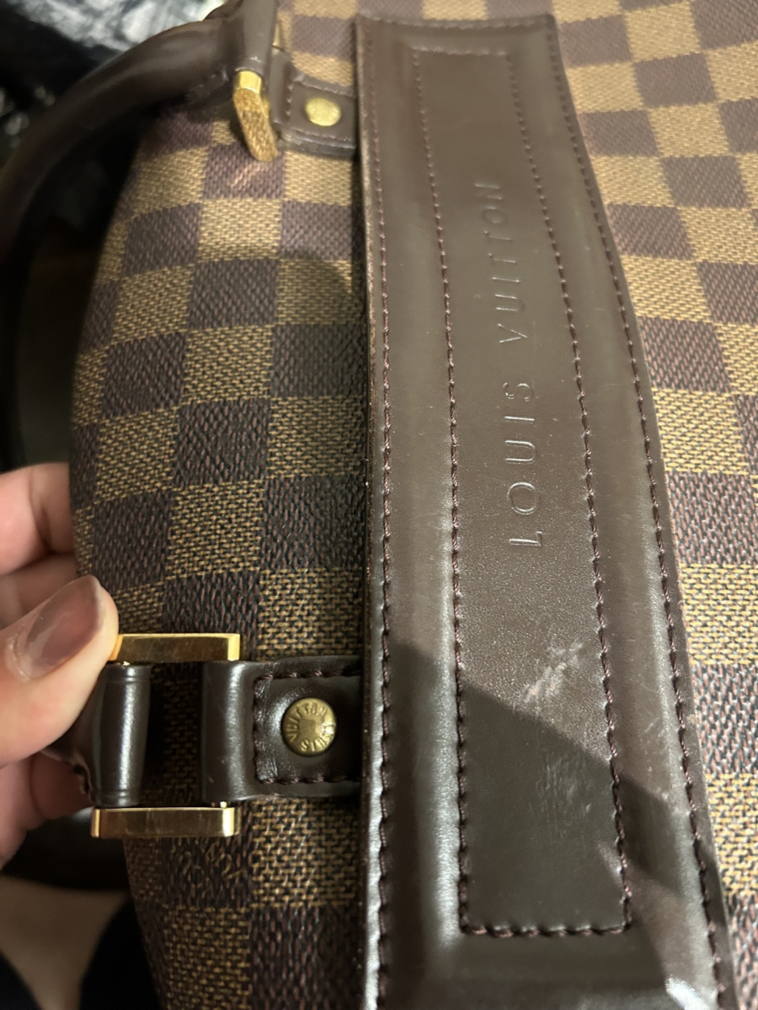 Louis Vuitton Brown Damier Ebene Nolita Handbag - photo 4