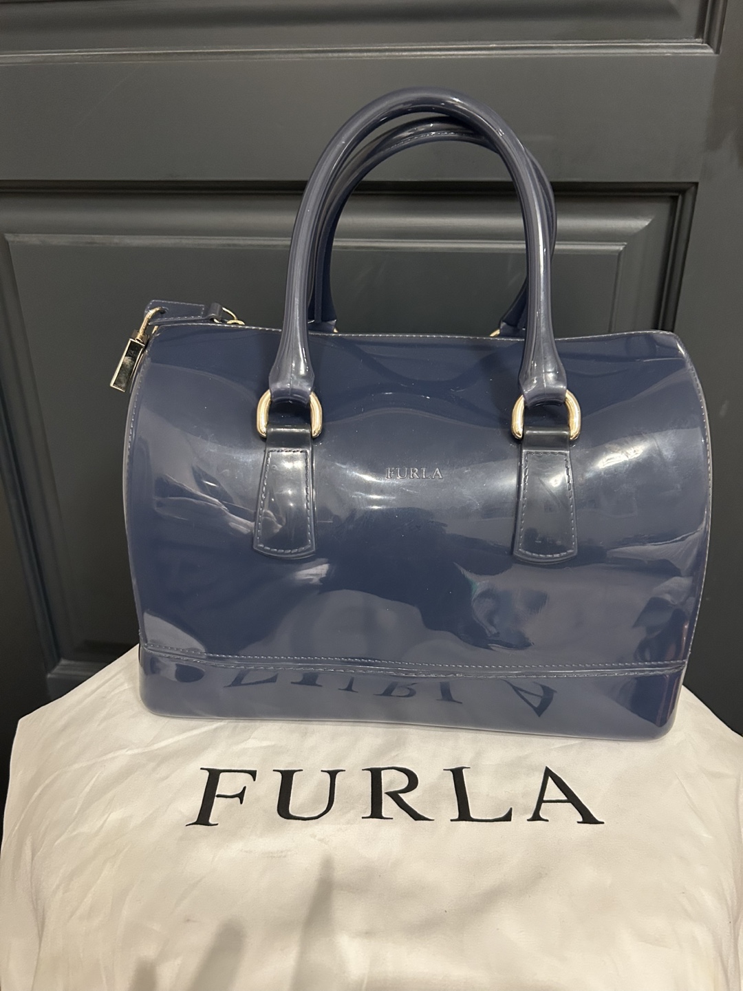 Furla Candy Handbag - Navy Blue