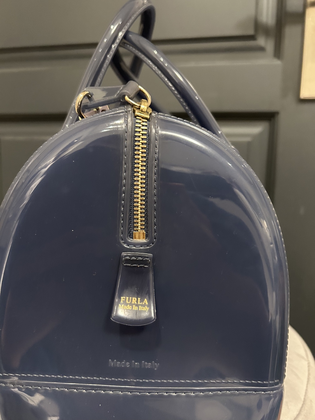Furla Candy Handbag - Navy Blue - photo 3