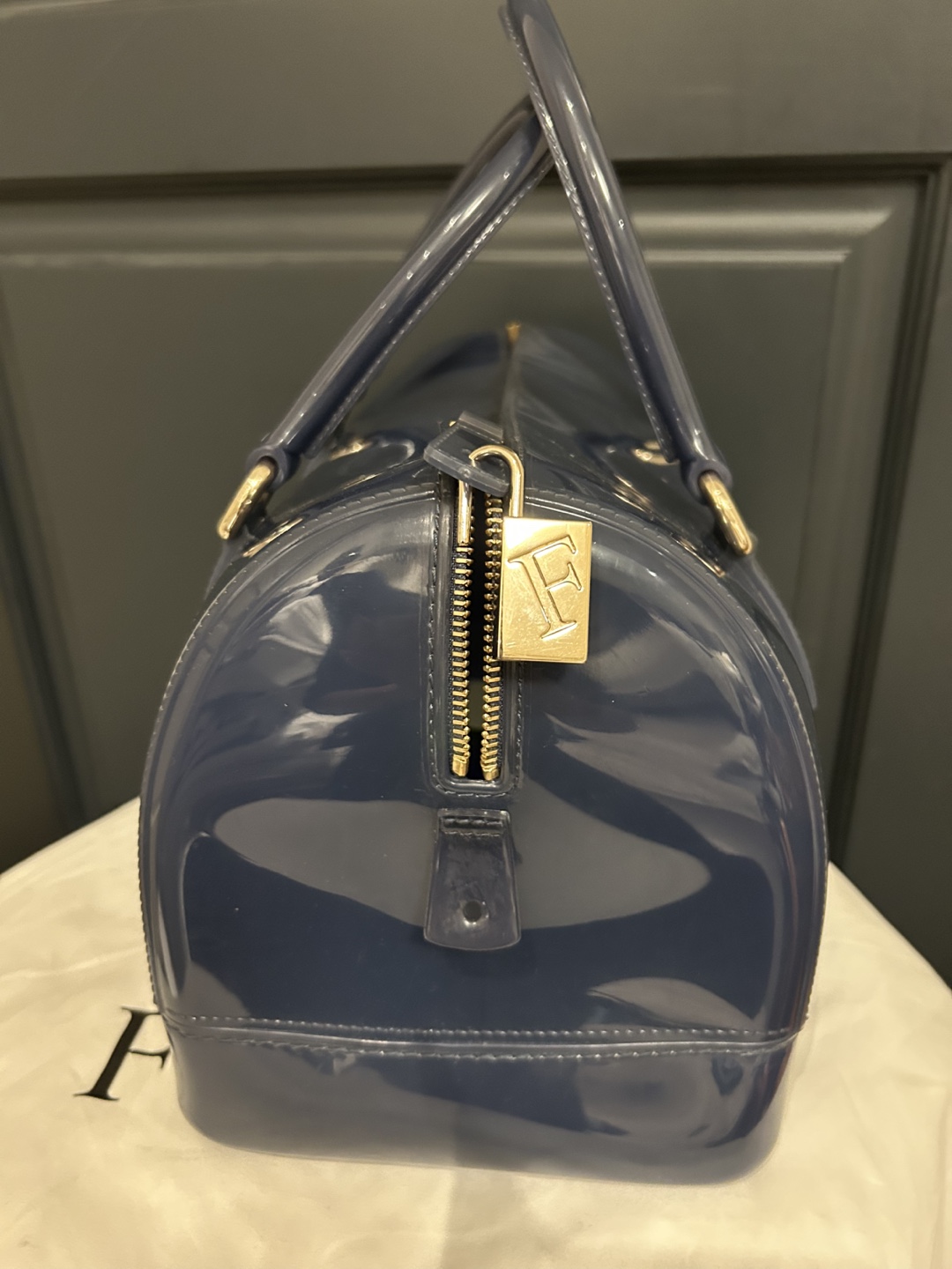 Furla Candy Handbag - Navy Blue - photo 2