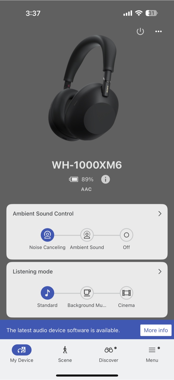 Sony WH-1000XM6 Wireless Noise Cancelling Headphones - Black - photo 4