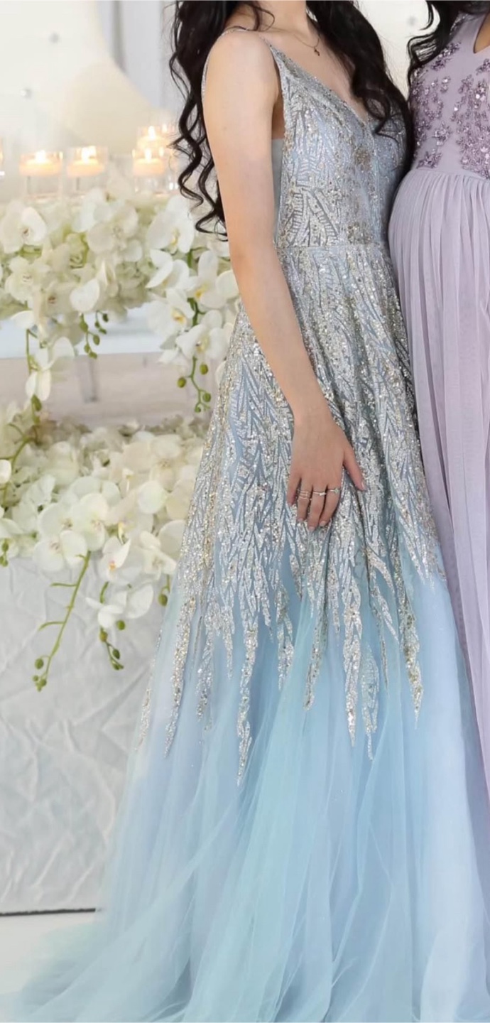 Prom Dress - Blue & Silver - photo 4