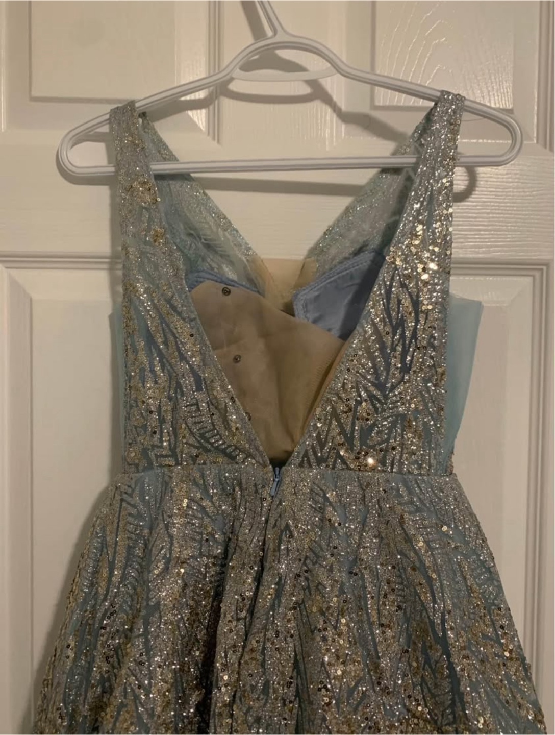 Prom Dress - Blue & Silver - photo 3