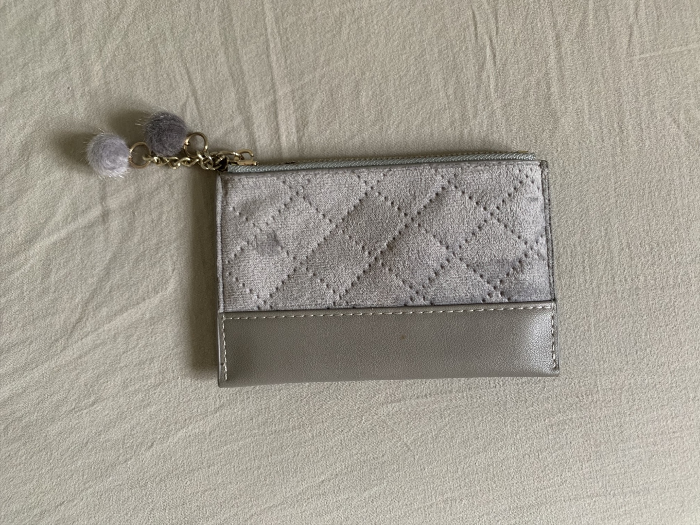 Grey Card Holder Wallet