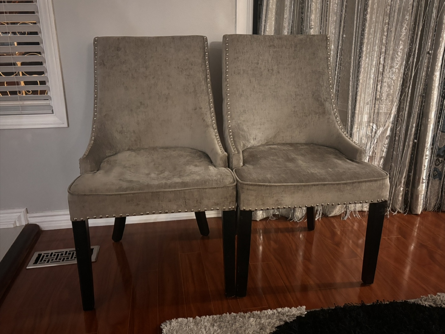 Set of 2 Upholstered Dining Chairs