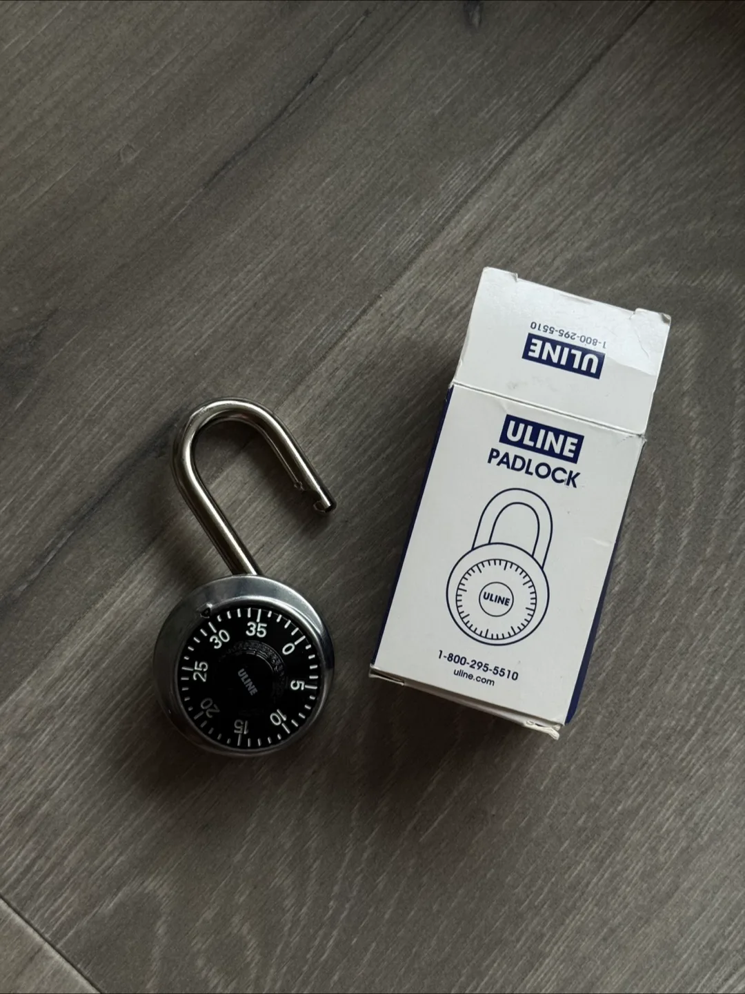 Uline Padlock H-7438BL - Black thumbnail