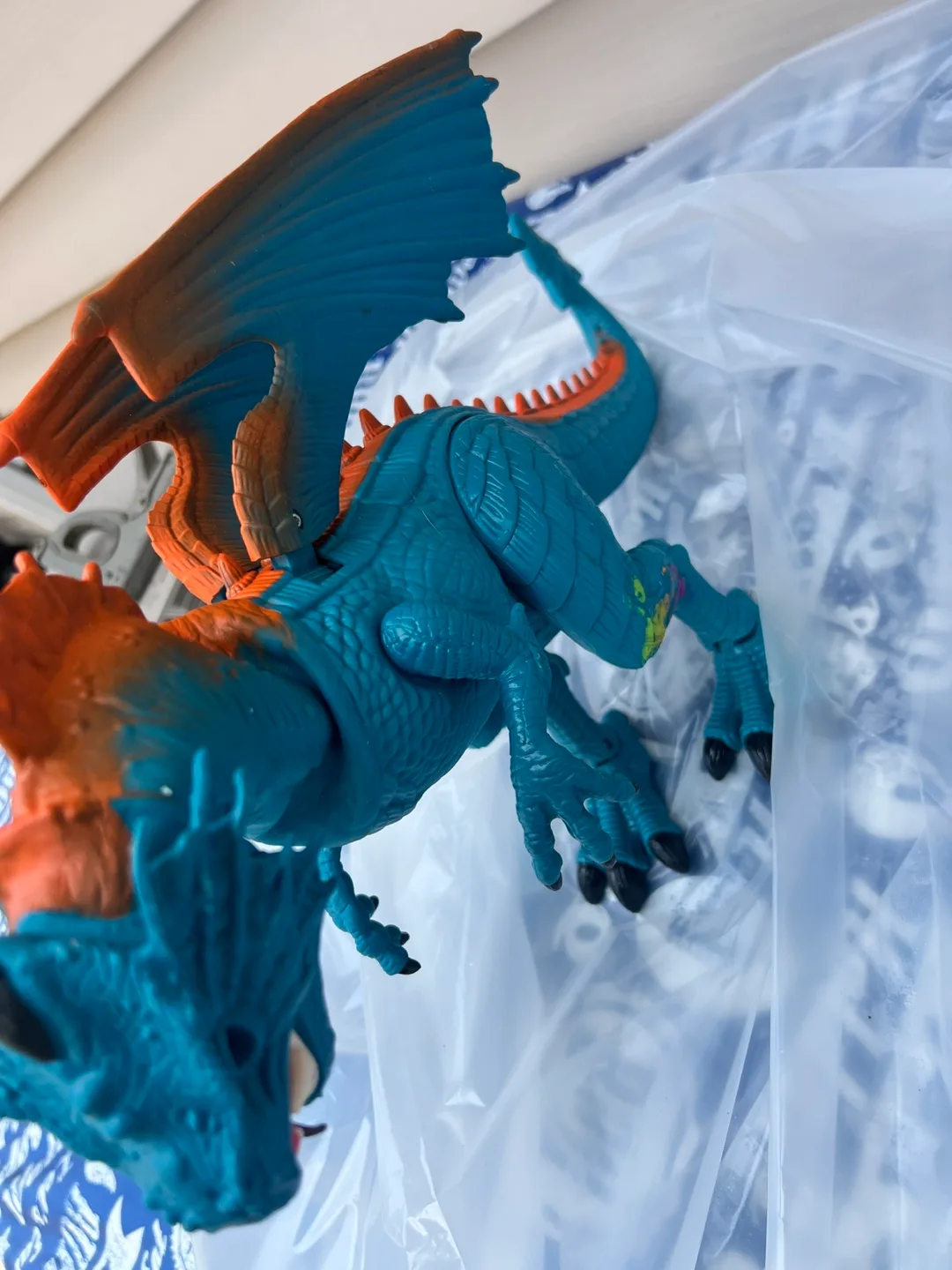 Blue & Orange Dragon Toy Figure image indicator(3)