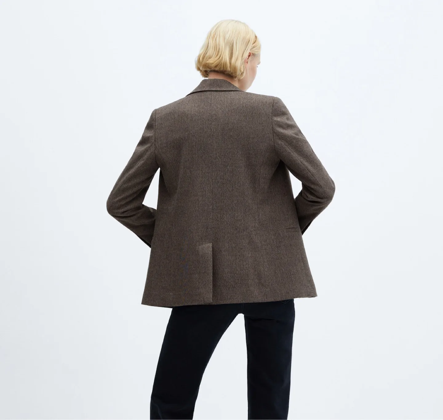 Mango Brown Check Blazer | New without Tags | Sz M image indicator(3)